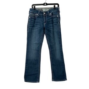 Ariat‎ Real Jeans Medium Wash Mid Rise Straight Leg Boot Cut Cowboy Women's 30s
